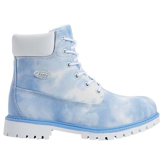 Lugz Rucker Hi Tie Dye Lace Up Womens Blue Casual Boots WRUCKRHTDC-9820