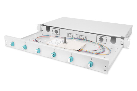 DIGITUS Fiber Optic Splice Box, Equipped, LC, OM3