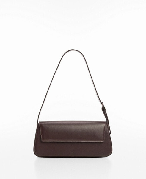 Women's Patent Leather Effect Flap Bag