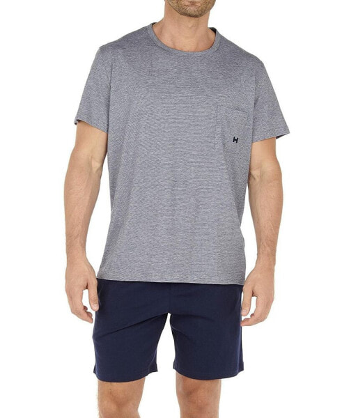 Men's Cotton Comfort Short Sleeve Short Pajamas Set