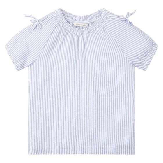 TOM TAILOR 1030797 Striped Short Sleeve Blouse