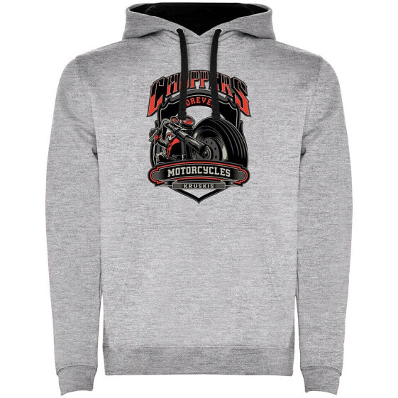 KRUSKIS Choppers Motorcycles Two Colour hoodie