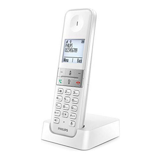Беспроводный телефон Philips D4701W/34 Белый Чёрный