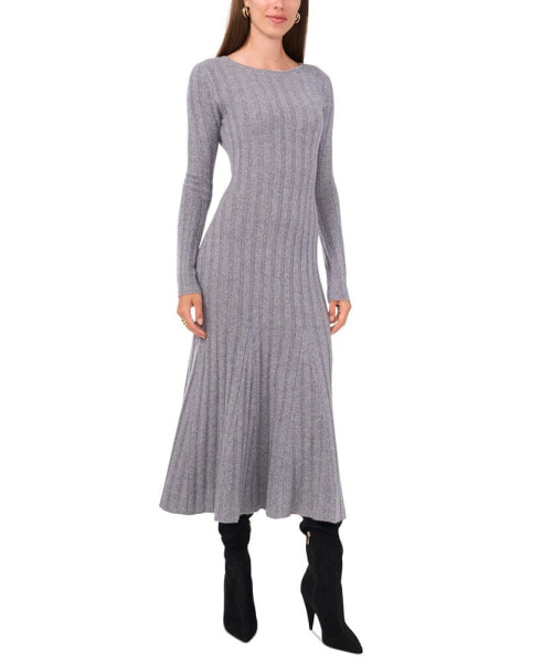 Women's Crewneck Midi Sweater Dress