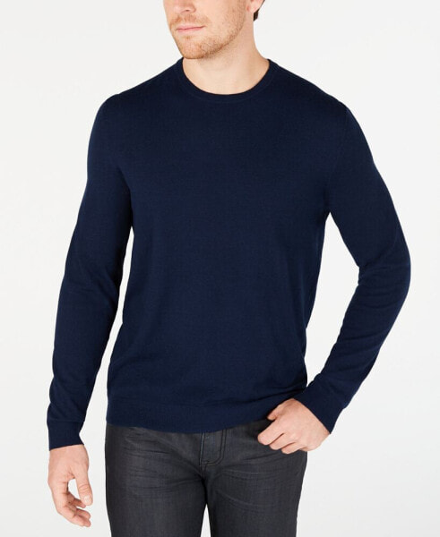 Men's Solid Crewneck Sweater, Created for Macy's