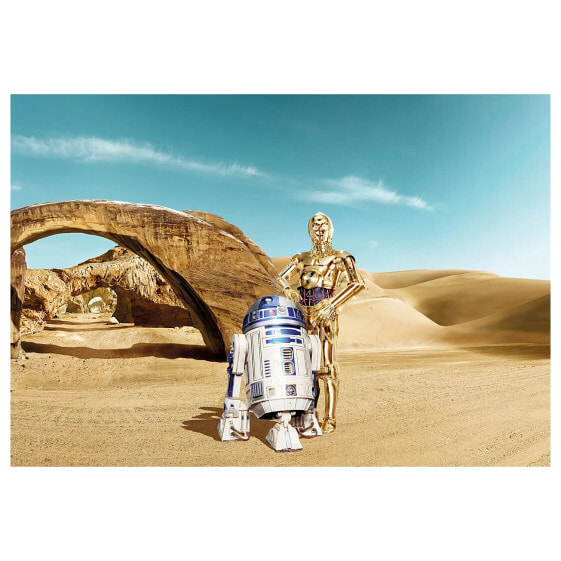 Настенный декор для детской Komar Fototapete Star Wars Lost Droids