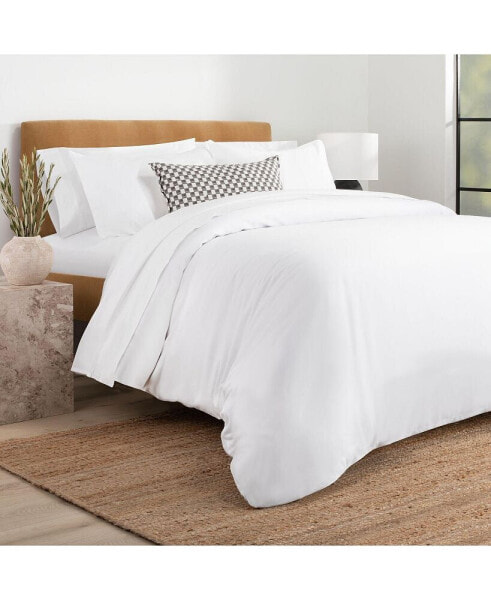 200TC Cotton Percale Duvet Set - King