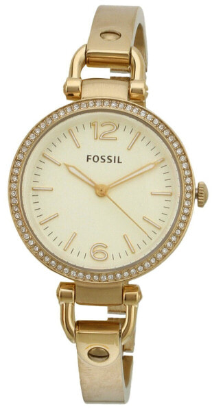 Fossil Women's ES3227 Georgia Glitz Gold-Tone Stainless Steel Watch with Gold...