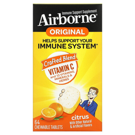 Витамин C Airborne, Цитрусовые, 96 жевательных таблеток