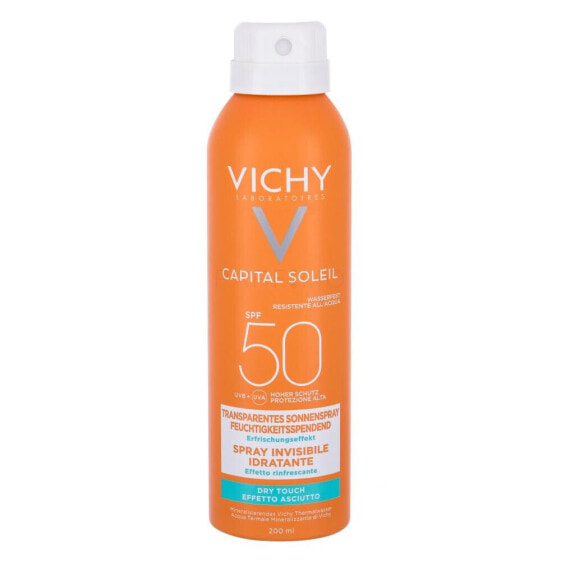 Vichy Capital Soleil Invisible Hydrating Mist SPF50 200 ml sonnenschutz wasserfest für Frauen