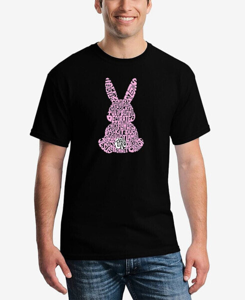 Men's Word Art Easter Bunny Short Sleeve T-shirt