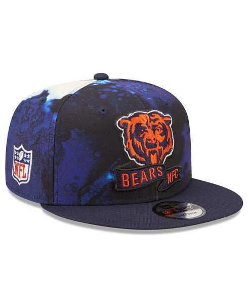 Men's Navy Chicago Bears 2022 Sideline 9FIFTY Ink Dye Snapback Hat