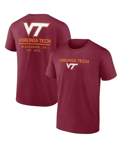 Men's Maroon Virginia Tech Hokies Game Day 2-Hit T-shirt