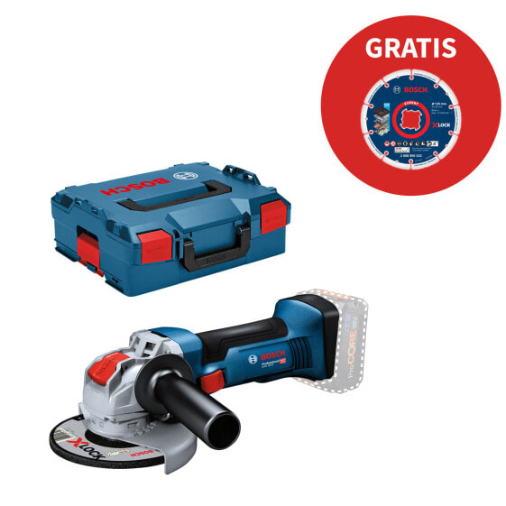 Bosch Akku-Winkelschleifer GWX 18V-8 125 mm Solo mit gratis EXPERT Diamond Metal Wheel in L-BOXX