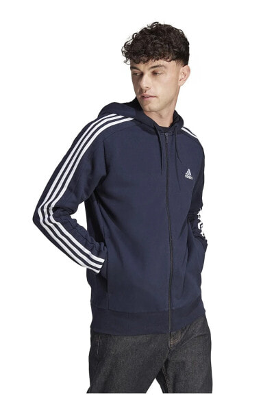 Куртка мужская Adidas Lacivert - Beyaz Zip Ceket IC0434 M 3S FT FZ HD