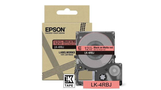 Epson LK-4RBJ - Black - Red - Thermal transfer - Matte - LabelWorks LW-C410 - 1.2 cm