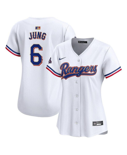 Women's Josh Jung White Texas Rangers 2024 Gold Collection Limited Player Jersey