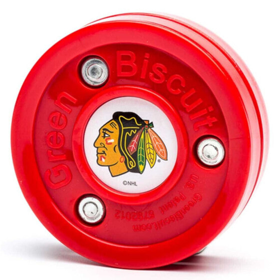 GREEN BISCUIT NHL Chicago Hockey Puck