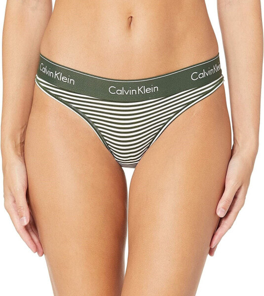 Calvin Klein Women's 237511 Modern Cotton Thong Panty Underwear Size L
