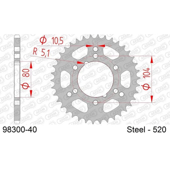 AFAM 98300 rear sprocket