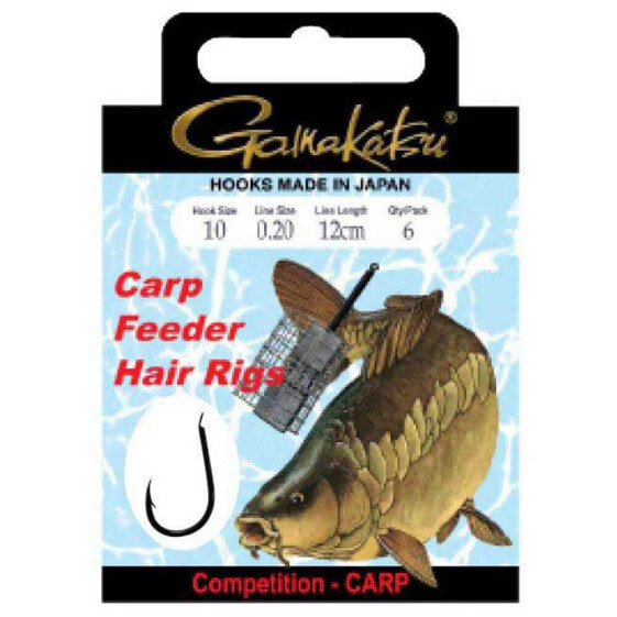 GAMAKATSU Booklet Carp Hair 3310B Tied Hook 0.160 mm