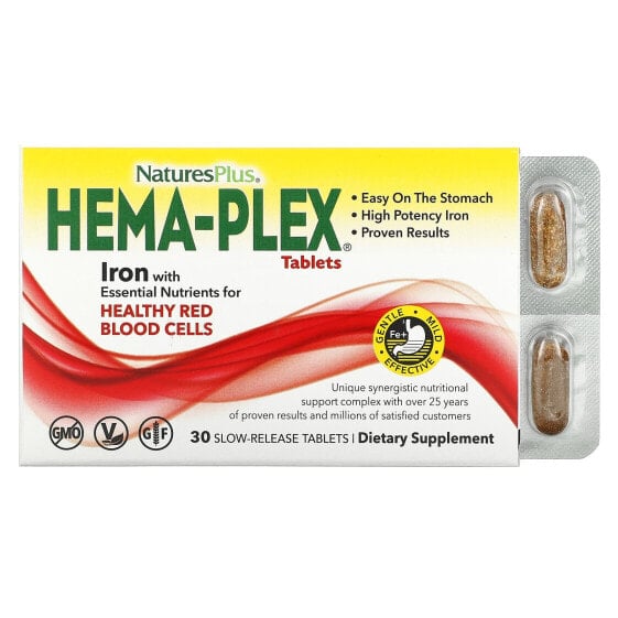 Hema-Plex, Iron, 30 Slow-Release Tablets