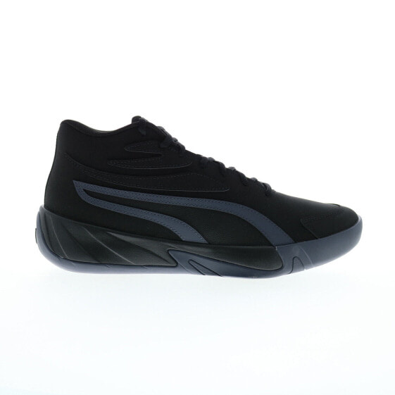 Puma Court Pro Nubuck Mens Black Nubuck Athletic Basketball Shoes