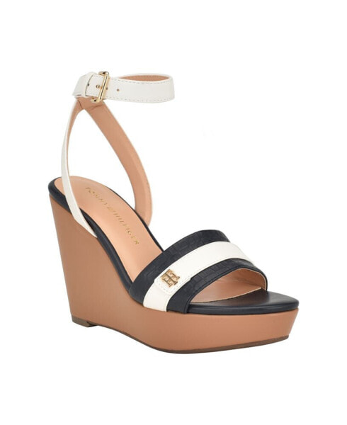 Women's Maroe High Ankle Wrap Wedge Sandals