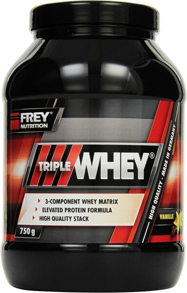 Frey Nutrition Whey Protein Vanilla Tin, Pack of 1 (1 x 2.3 kg) Contributes to Muscle Gain and Muscle Maintenance - High 30% Isolate Content - High BCAA Content (23.8 g) - Made in Germany