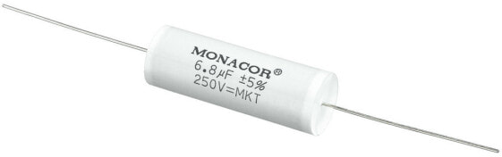 MONACOR MKTA-68 - White - Film - Cylindrical - 6800 nF - 250 V - 46 mm