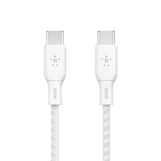 Belkin BOOST CHARGE - 2 m - USB C - USB C - USB 2.0 - 480 Mbit/s - White