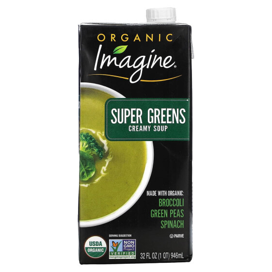 Organic Super Greens Creamy Soup, 32 fl oz (946 ml)