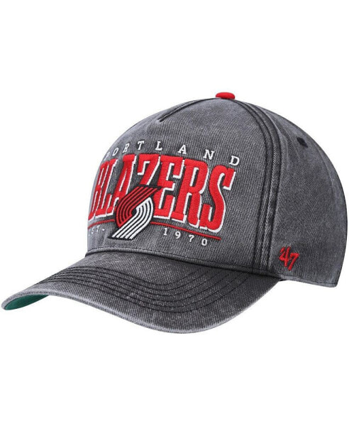 Men's Black Portland Trail Blazers Fontana Hitch Snapback Hat