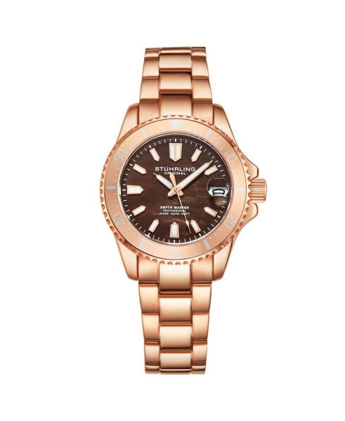 Women's Rose Gold Stainless Steel Bracelet Watch 32mm