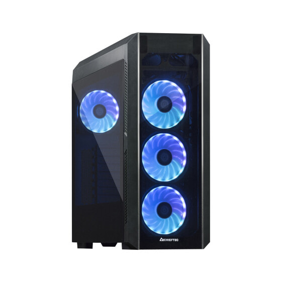 Chieftec Scorpion 3 - Tower - PC - Black - ATX - micro ATX - Mini-ITX - SPCC - Tempered glass - Blue - Green - Red