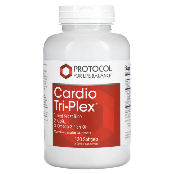 Витамины и БАДы Protocol For Life Balance Cardio Tri-Plex, 120 капсул