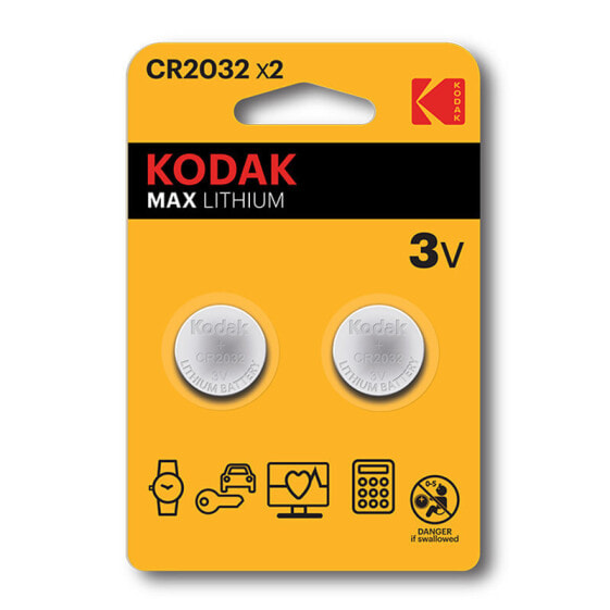 Батарея одноразовая CR2032 - Литий - 3 В - 2 шт. - 210 мАч - Kodak