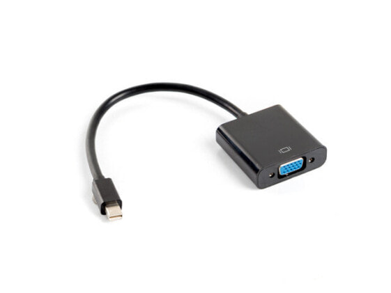 Lanberg AD-0006-BK - 0.2 m - VGA (D-Sub) - Mini DisplayPort - Male - Female - 1920 x 1200 pixels