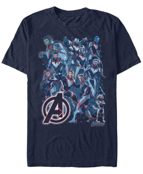 Marvel Men's Avengers Endgame Avengers Suit Group Shot Short Sleeve T-Shirt