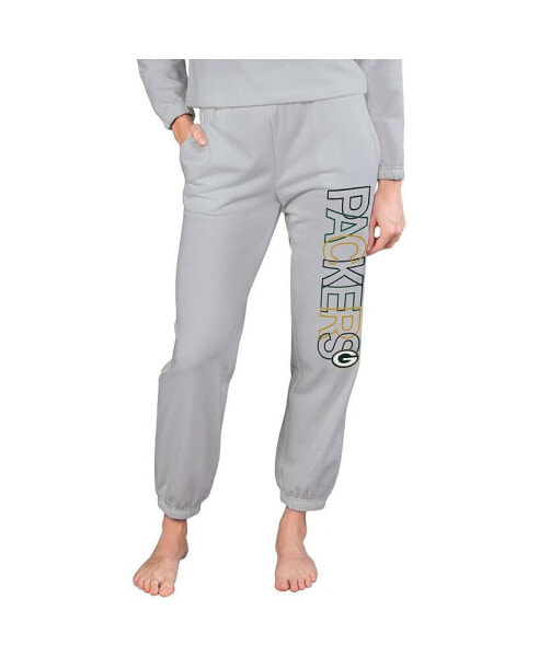 Women's Gray Green Bay Packers Sunray French Terry Pants