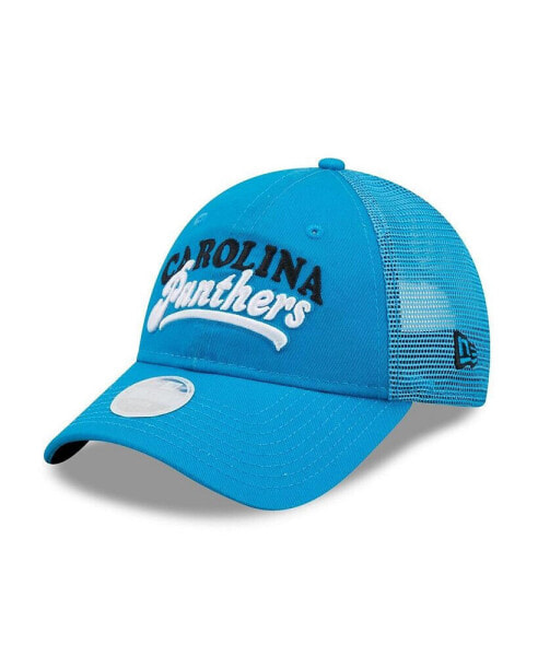 Women's Blue Carolina Panthers Team Trucker 9FORTY Snapback Hat
