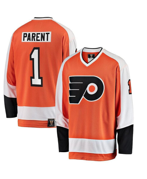 Men's Bernie Parent Orange Philadelphia Flyers Premier Breakaway Retired Player Jersey