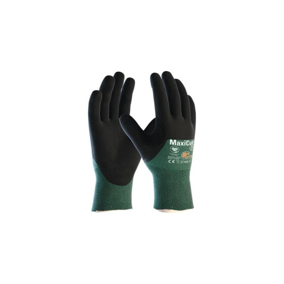 Atg Schnittschutzhandschuhe MaxiCut®Oil 44-305 Größe 10 grün/schwarz EN 388 PSA-Kategorie II , VE: 12 Paar