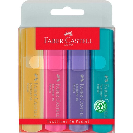 Фломастеры Faber-Castell 4 шт в пастельных цветах