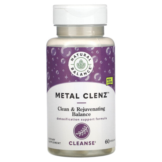 Витамины и БАДы Natural Balance Metal Clenz, 60 капсул вегетарианских