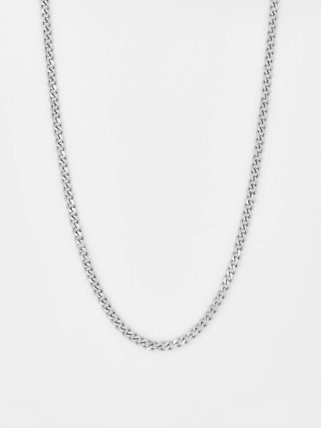 Icon Brand Deposit stainless steel chain necklace in silver