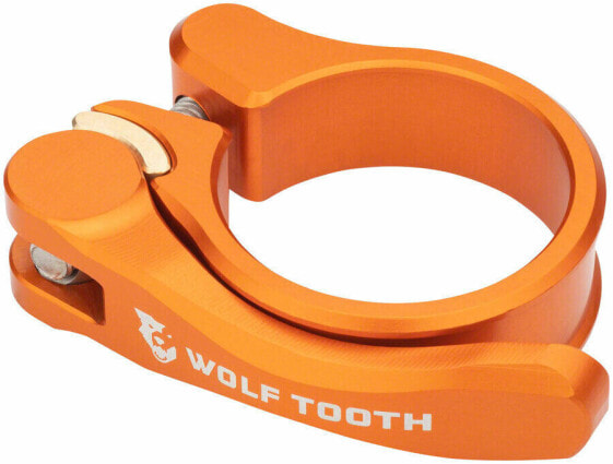 Зажим подседельной трубы быстрого выпуска Wolf Tooth Components - 34.9 мм, оранжевый