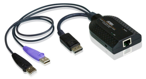 Аксессуар к компьютеру Aten Кабель адаптер USB - DisplayPort к Cat5e/6 KVM (Модуль CPU) - USB - USB 2.0 - черный - 56 мм - 91 мм - 21 мм