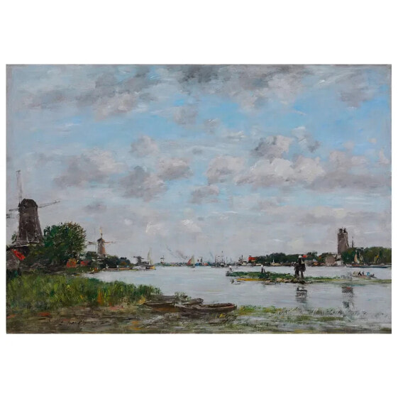 Картина LegendArte La Meuse à Dordrecht E. Boudin