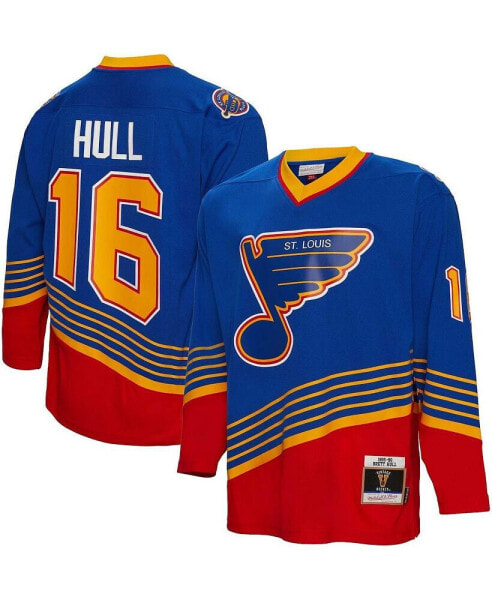 Men's Brett Hull Blue St. Louis Blues 1995 Blue Line Player Jersey